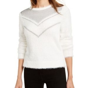 BarIII Chainmail trim Sweater